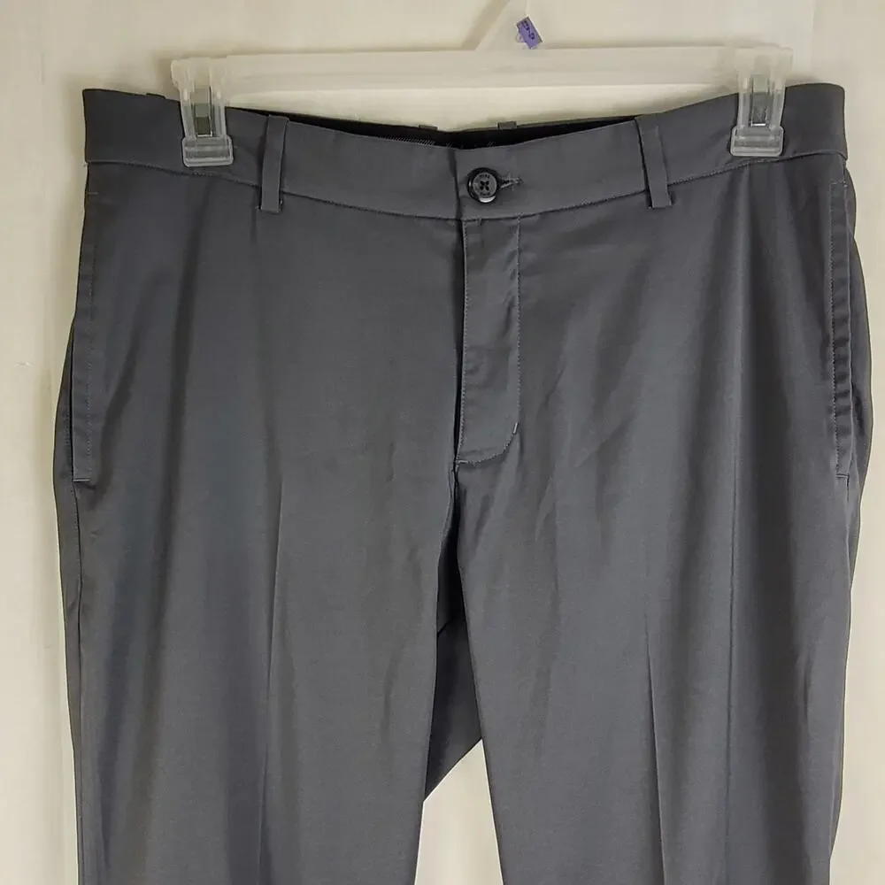 Nike Dri-Fit grey golf pants 34x30 Active Athletic Performance Resort Preppy